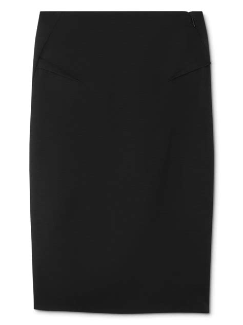 versace pencil skirt zip asymmetrical|Versace Asymmetric Pencil Skirt .